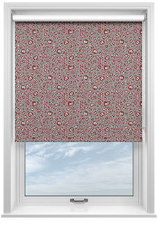 Leopard Luxe, Crimson - Roller Blind